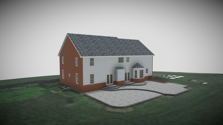 Roof Covered Patio 3D Model