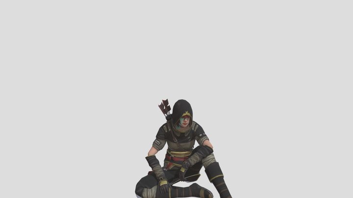 Sitting Idle 3D Model