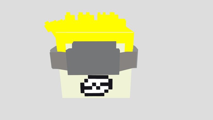 Sn!pes Head (pixel) 3D Model