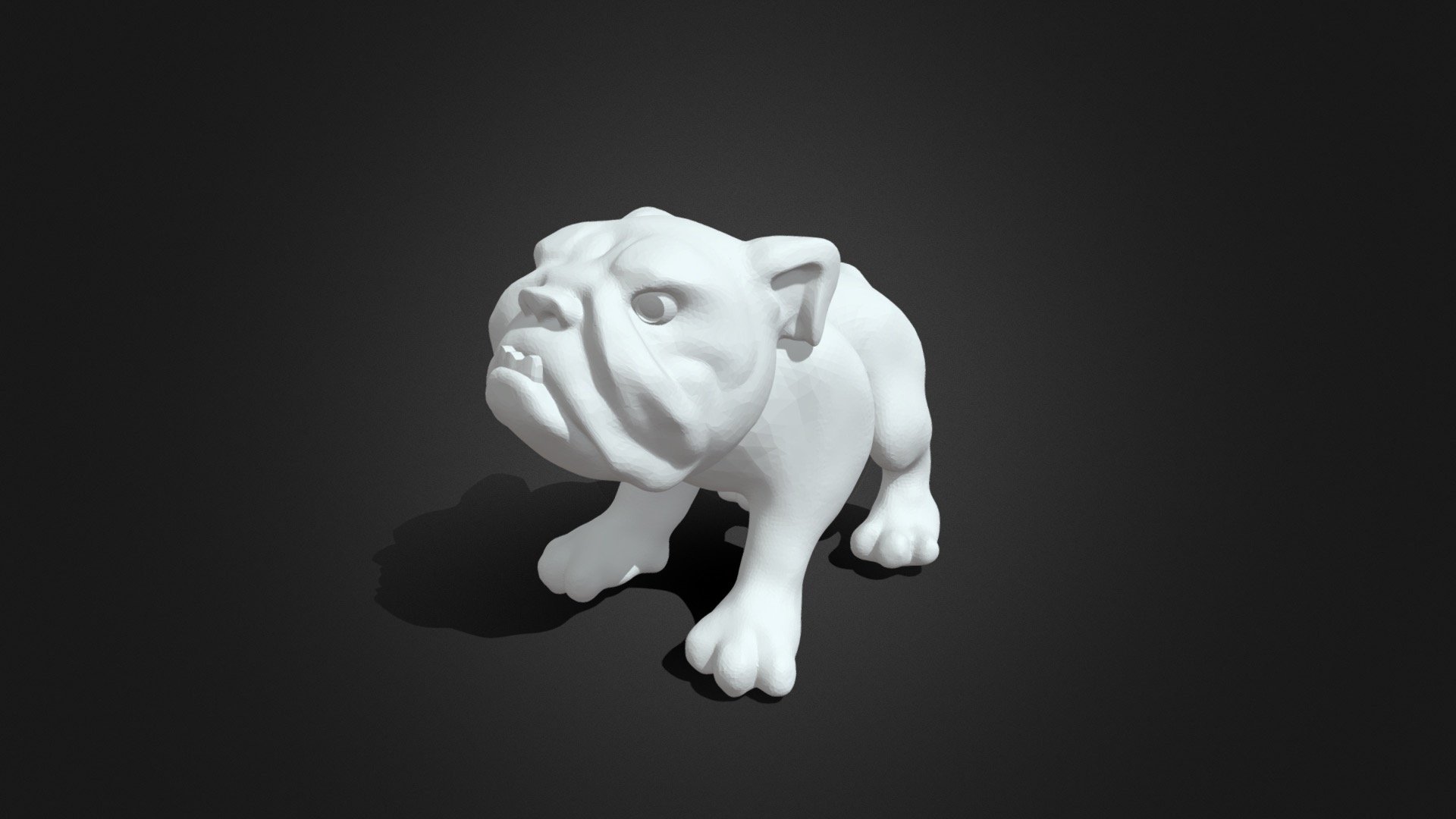 Bulldog 3d printing model 2