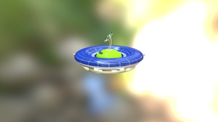 ufo in the pool 3D Model