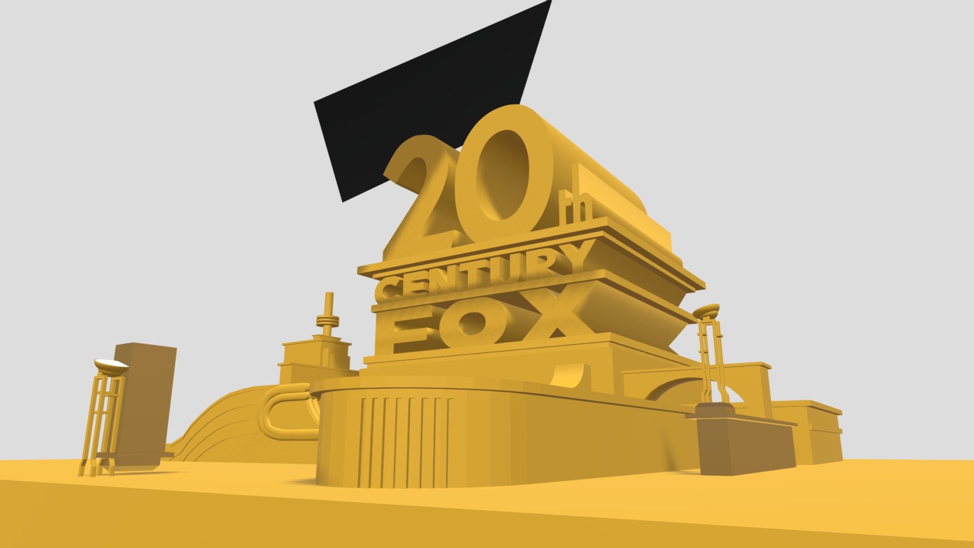 20th Century Fox Logo By Tcb5000 Remake #1 - 3D model by Foodinator ...