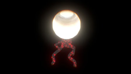 Deep Sea Fleshy Alien Plant 3D Model