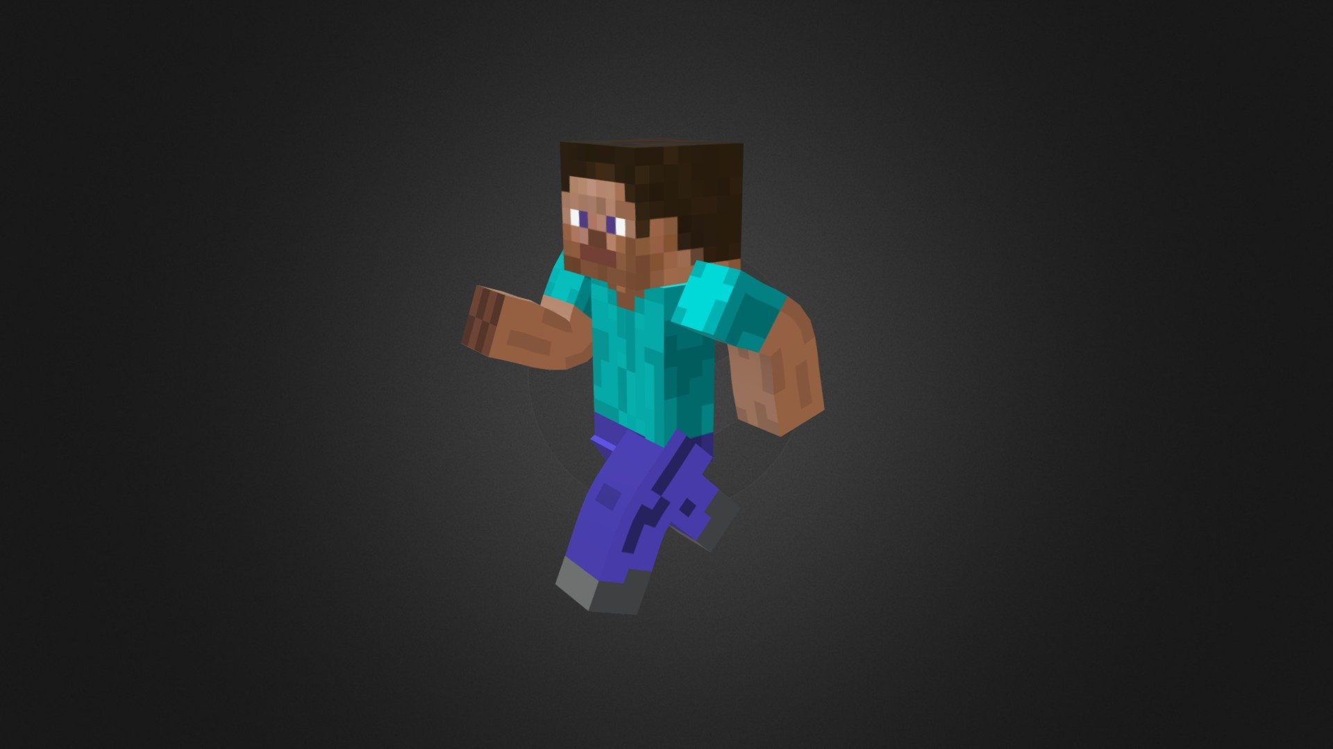 3D model Minecraft Steve VR / AR / low-poly