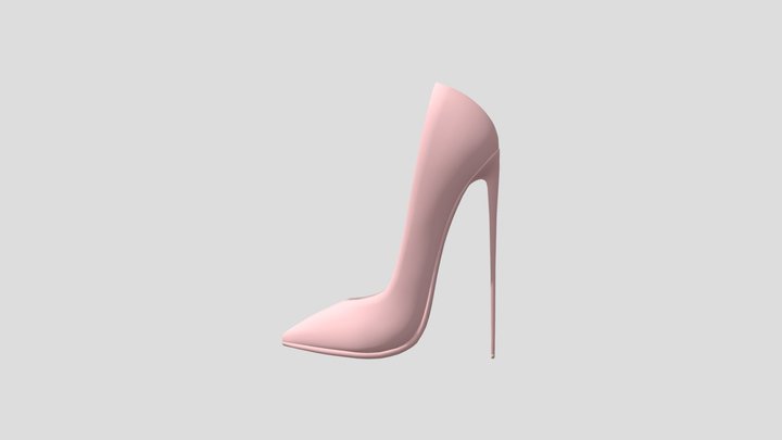 Zoe Stiletto High Heel Pumps 3D Model