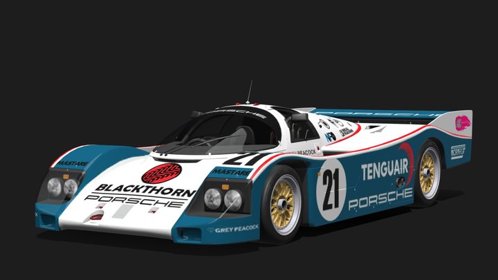 1987 Porsche 962C – Modello 3D gratuito STL