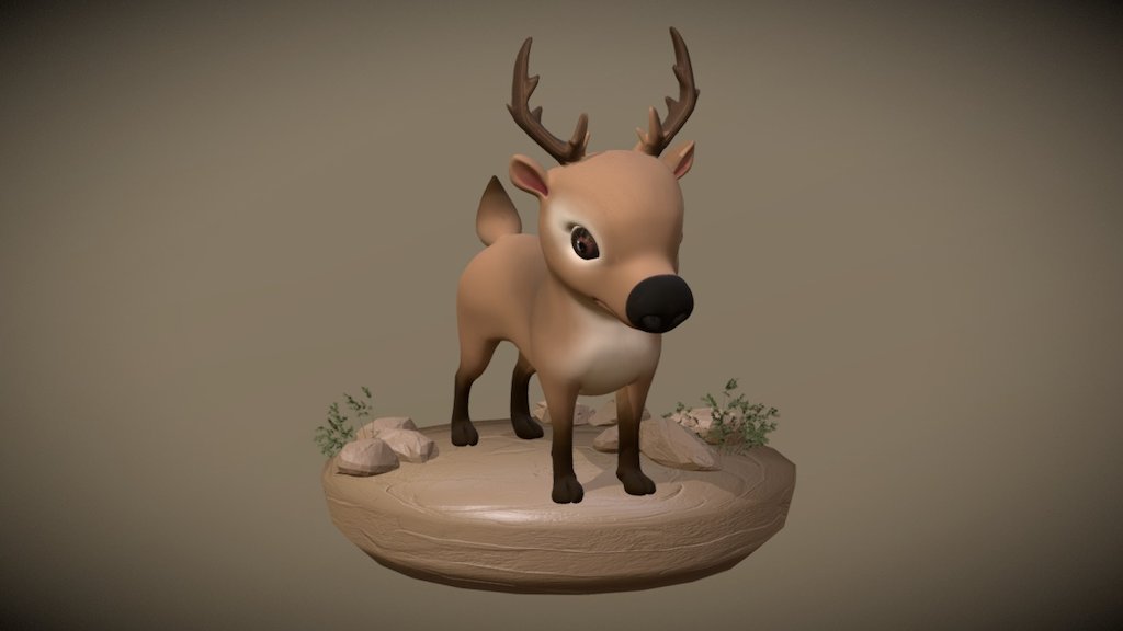 3D Model Reindeer Cute _Yanin