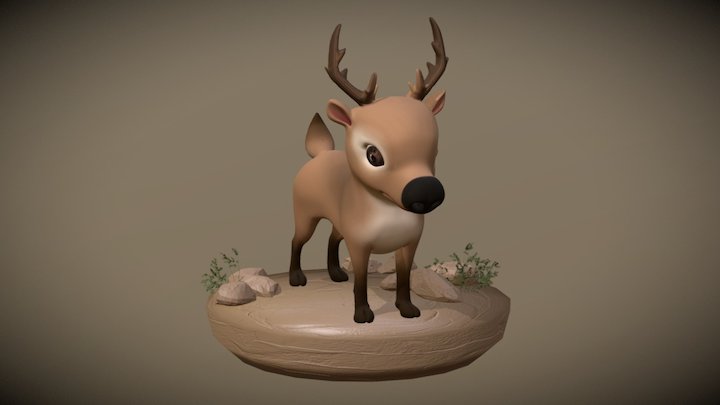 3D Model Reindeer Cute _Yanin 3D Model