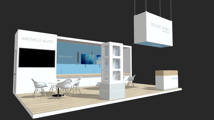 3d booth exhibition 3D Model