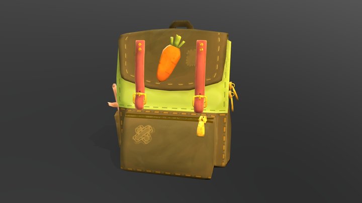 Carrot Backpack 3D Model