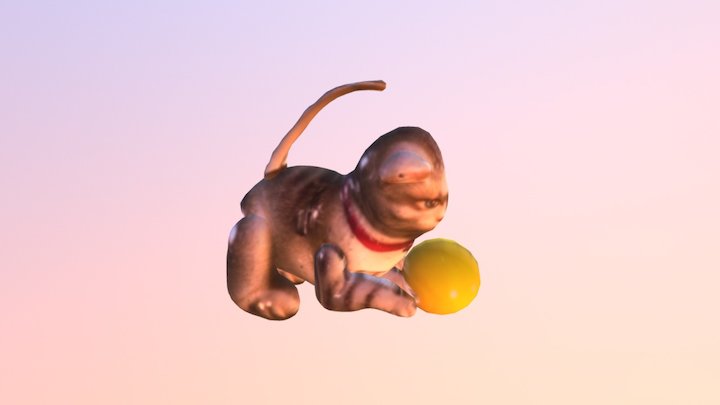 Tin Toy Cat 3D Model