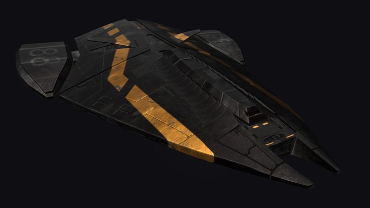 Space ship concept 3D Model