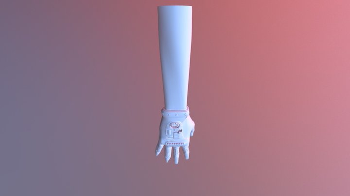 Retro Scfi-fi Glove 3D Model