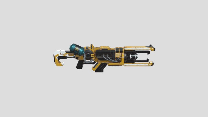 Assault Rifle 3D Model