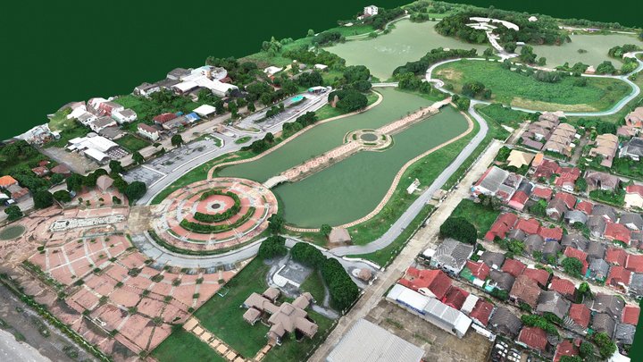 King Rama 9 Park, Pitsanulok 3D Model