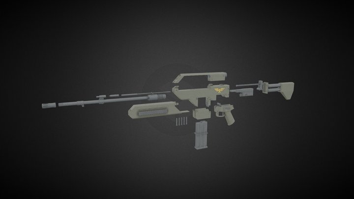 WH-G36 disassembled (Warhammer) 3D Model