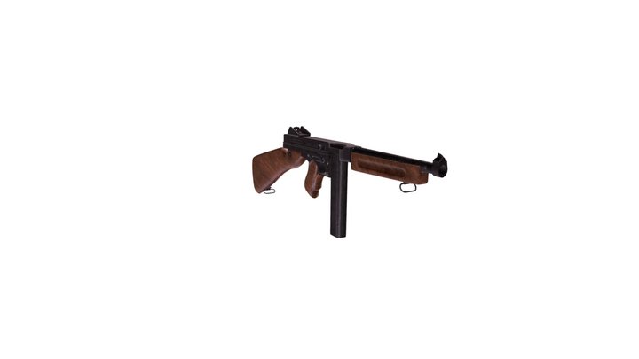 Thompson M1A1 3D Model