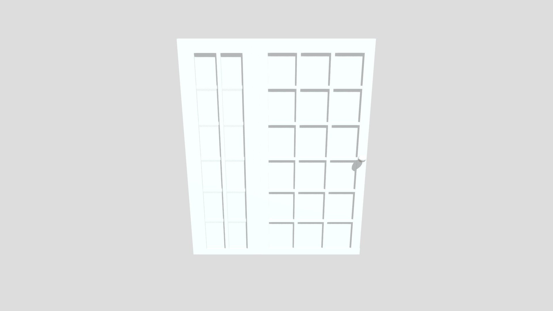 Patio glass door unit