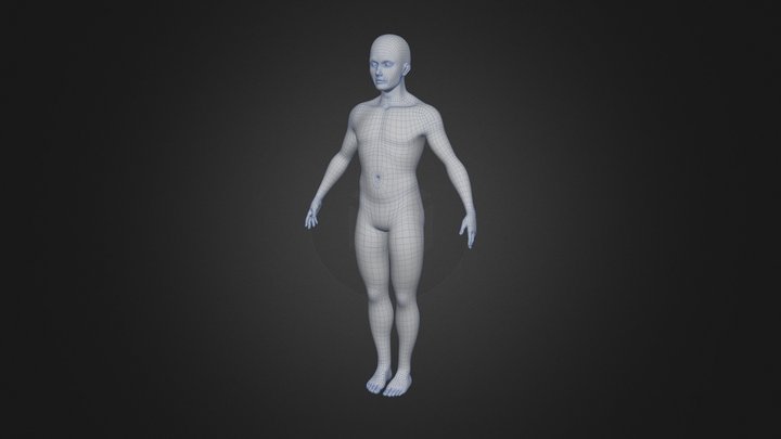 All-Quads Male Adult Basemesh 3D Model