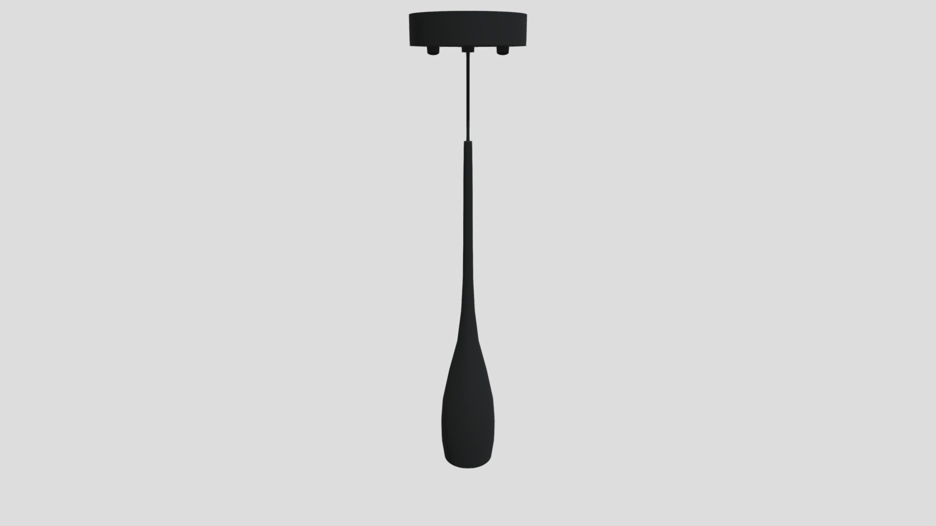 Waterdrop Pendant Light-Black — Sketchfab embed 3D viewer