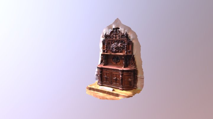 cabinet fragment 02 3D Model