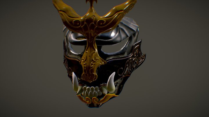 Oni Mask 3D Model