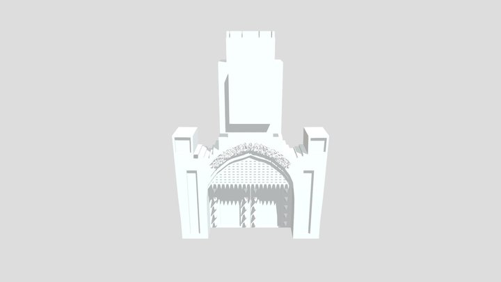 Castle Door 3D Model