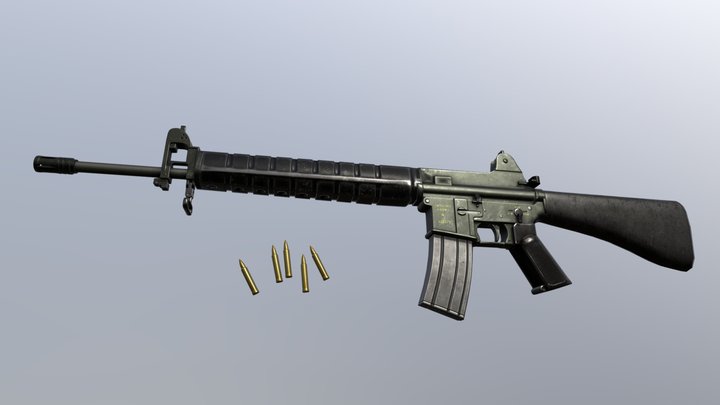 T65 Assault Rifle 3D Model