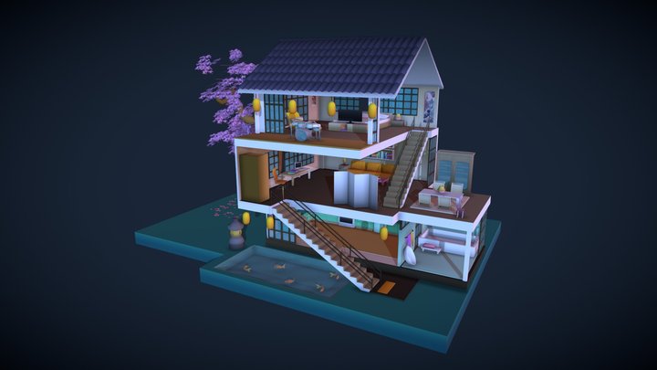 Oriental_House 3D Model