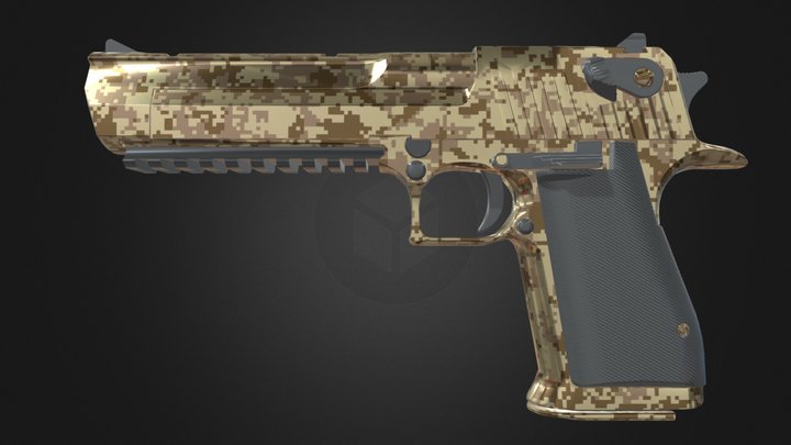 Deagle Desert Ops 3D Model