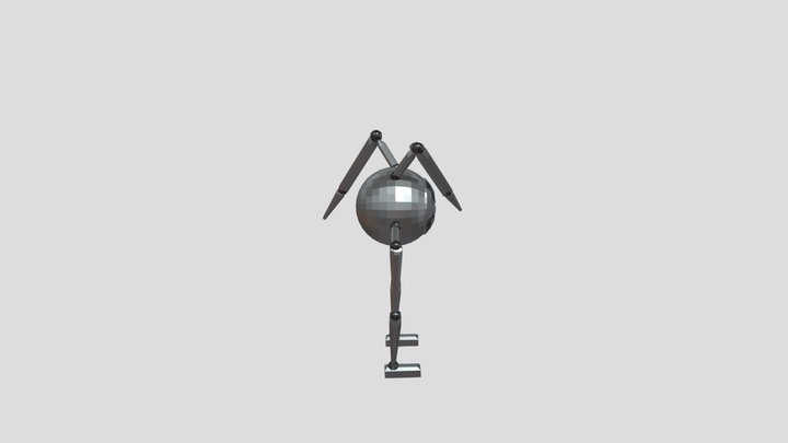 Robot Floss Dance 3D Model