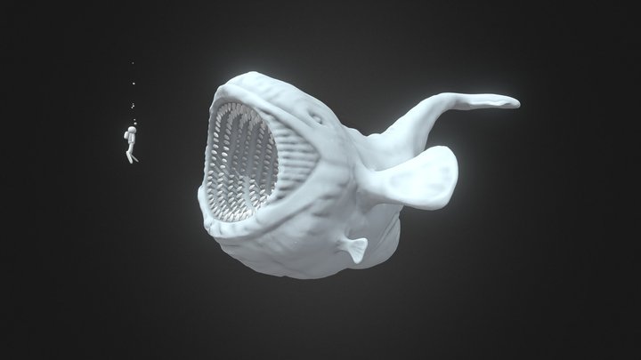 #SculptJanuary19 - Day1 Deep Sea 3D Model