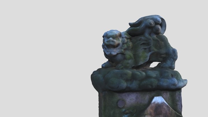 品川神社狛犬 3D Model