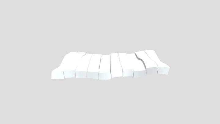 Wavy Lines 3D Model