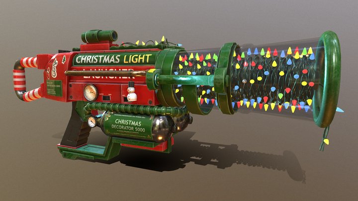 Christmas_ Light_ Launcher_practice 3D Model