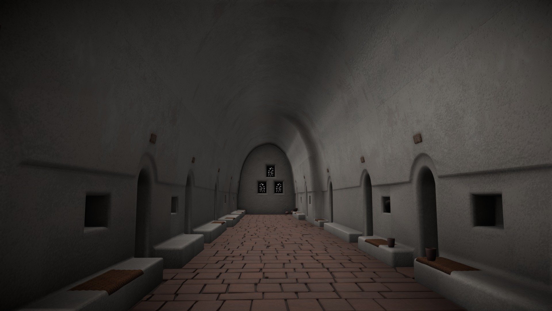Dormitorium - wnętrze/ Dormitory - interior