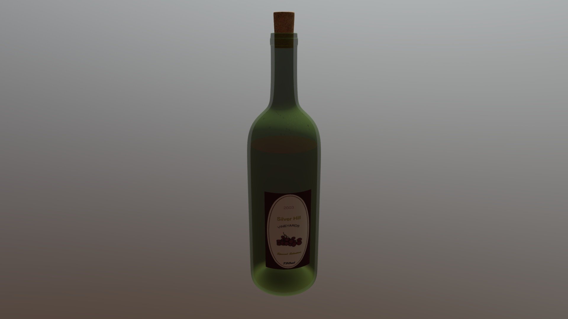 glass bottle
