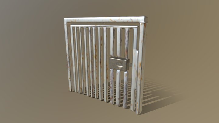 Prison cell door 3D Model