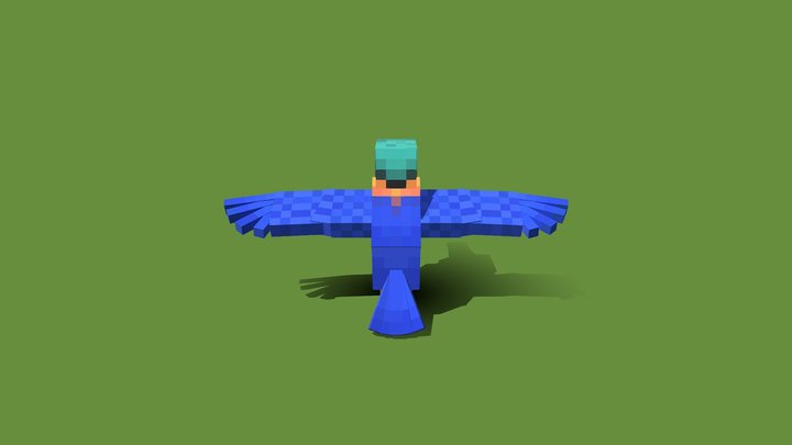 Rufous-Collared Kingfisher 3D Model