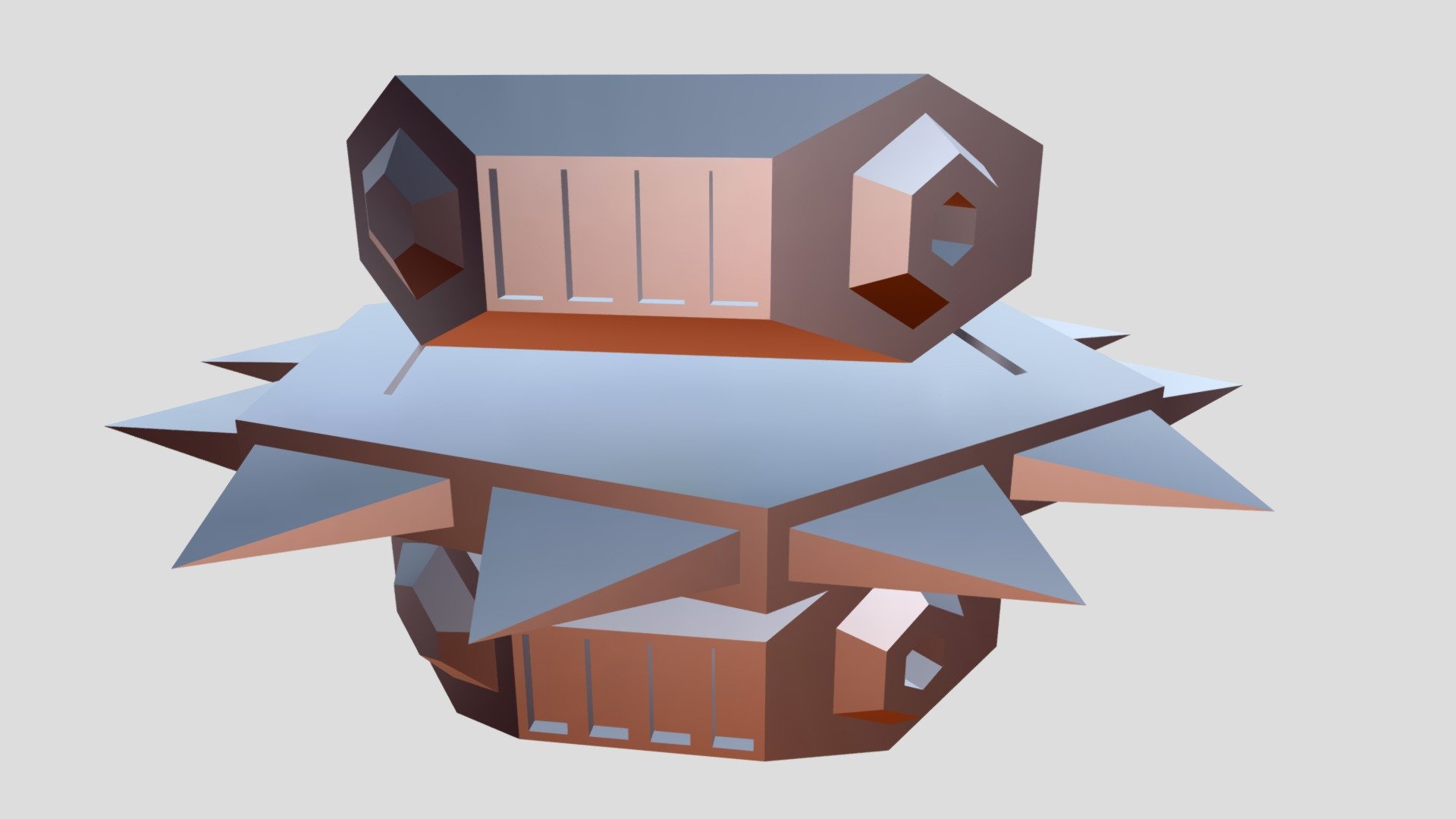 SPINNING BLADE SECURITY DRONE Download Free 3D model by Trockk