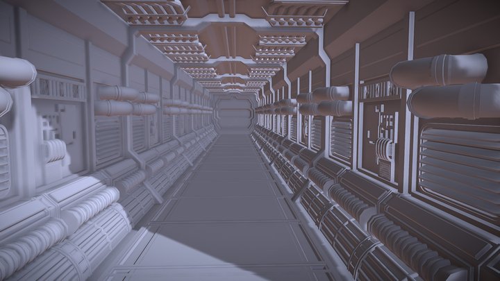 tunel scifi 3D Model