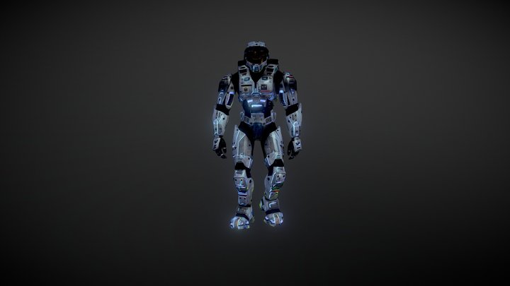 HALO FAN-ART VZLA Walking (Animation) 3D Model