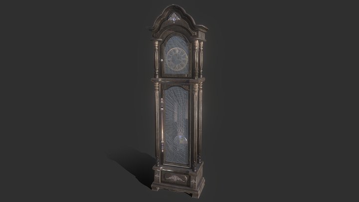 Client Project - Gothic Furniture - Floor Clock 3D Model