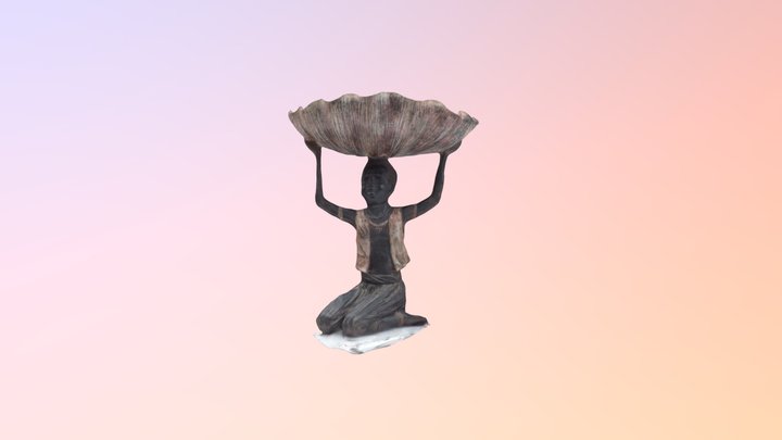 La dame et le coquillage 3D Model