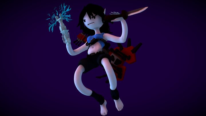 Marceline The Vampire Queen 3D Model