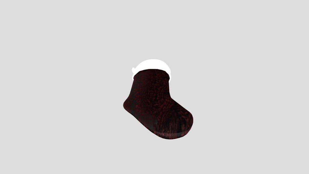 Christmas Stocking Cable Knitted