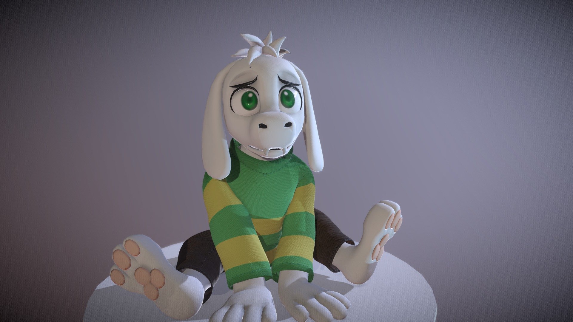 Asriel Dreemurr 3d Model By R545n [0d14311] Sketchfab