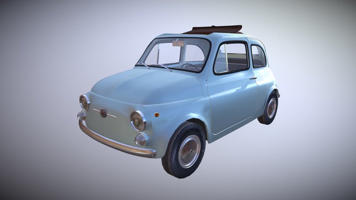Fiat Nuova 500F 3D Model