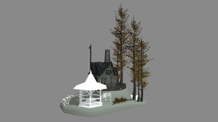 Grandma's House - WIP Diorama 3D Model