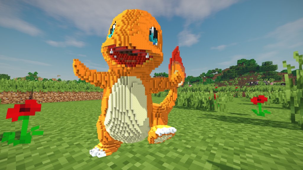 Minecraft Charmander Build Schematic